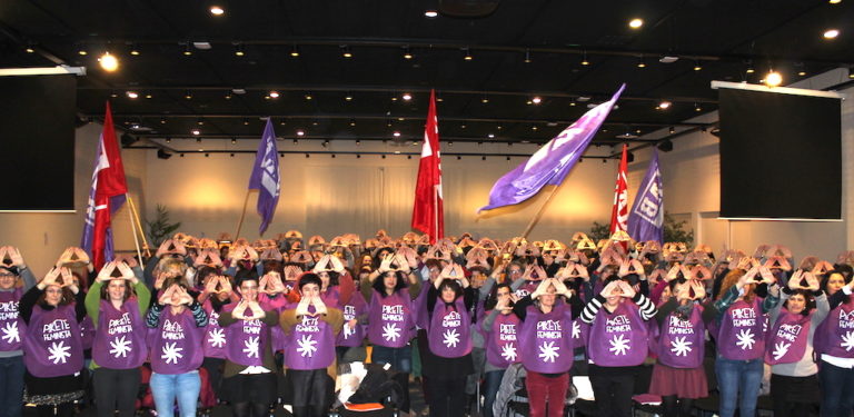 La Asamblea de Mujeres de LAB tuvo lugar el pasado 18 de enero en Donostia.