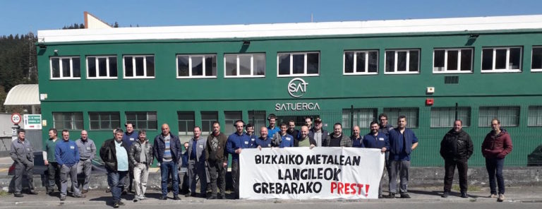 Ehundaka langile mobilizatu dira Bizkaiako Metalaren Hitzarmenaren alde