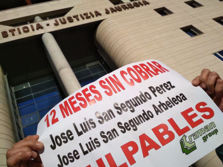 Pedimos que se declare culpable a la dirección de Triman Minerals, tal y como ya lo ha solicitado la administración concursal