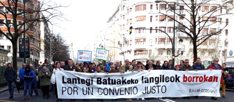 Movilizaci&oacute;n realizada en Bilbo el pasado s&aacute;bado.