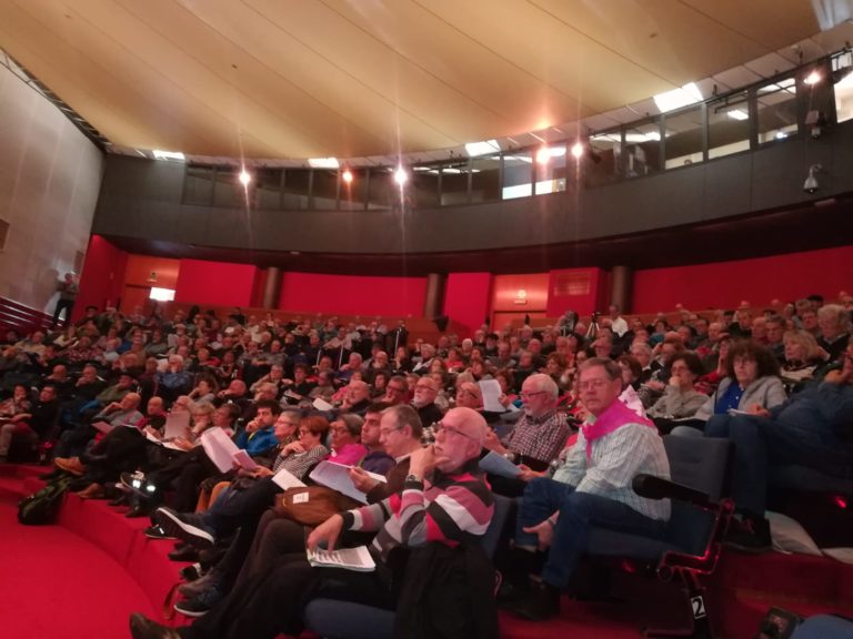 Las personas pensionistas reunidas hoy en Gasteiz han creado la plataforma Gaur Geroa.