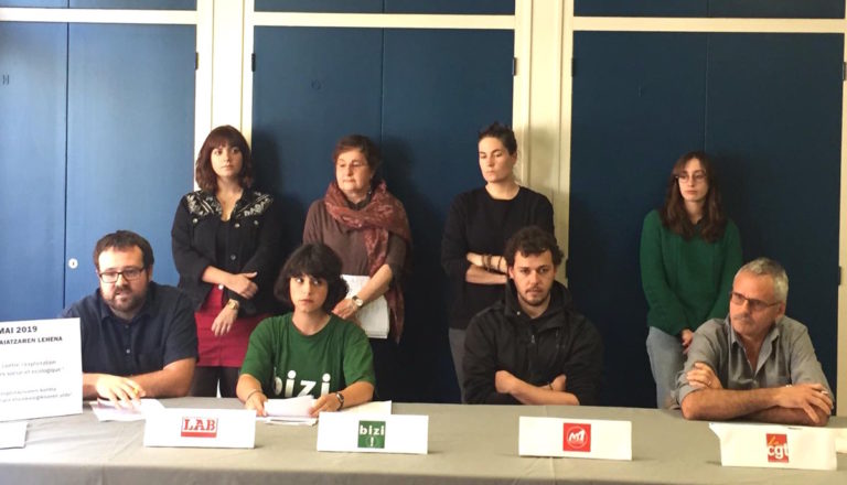 Indarrak batuta mobilizatuko gara Baionan, Maiatzaren Lehenean