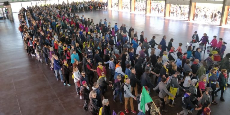 Acto realizado el domingo en Durango, bajo la denominación de "Abrazos de los pueblos, las personas y los derechos humanos".