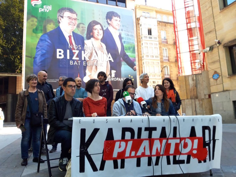 Euskal Herriak Kapitalari Planto! nace para dar respuesta social a la actual ofensiva capitalista