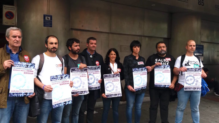 Hemos convocado cinco días de huelga en el Metal de Bizkaia en defensa de un convenio digno
