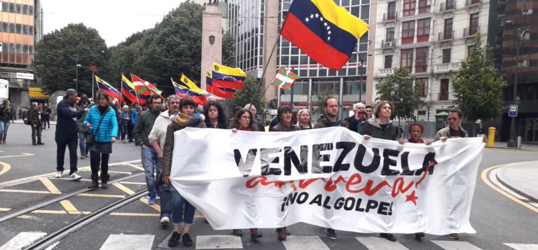 Venezuelako herriaren burujabetzarekiko errespetuaren defentsa egiten jarraituko dugu