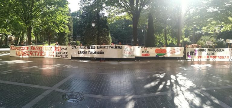 Las y los trabajadores de la Diputación Foral de Gipuzkoa exigen soluciones para los conflictos abiertos