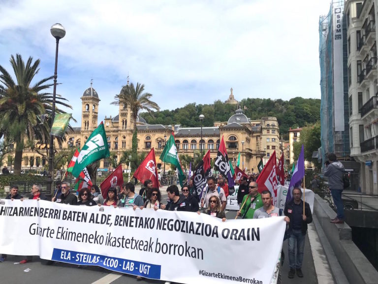 Gizarte Ekimeneko ikastetxeetan maiatzerako deitutako grebek ere babes zabala izan dute, eta aldaketarik ezean mobilizazio eta grebekin jarraitu beste biderik ez digute utziko