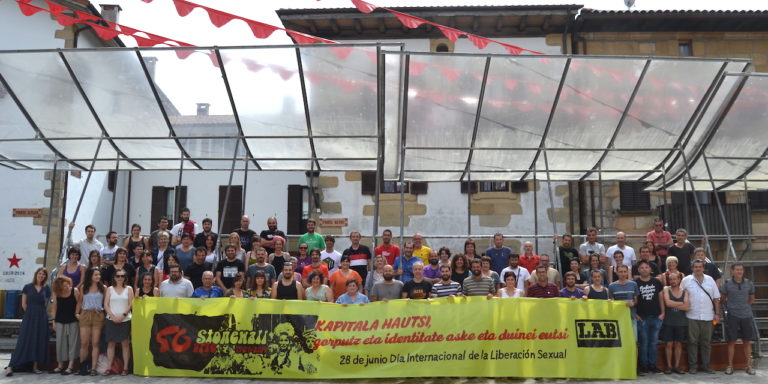 Llamamos a participar en las movilizaciones convocadas por el movimiento por la libertad y diversidad sexual de Euskal Herria con motivo del 28 de junio