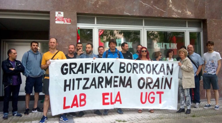 ADEGI lleva al sector de artes gráficas de Gipuzkoa al bloqueo