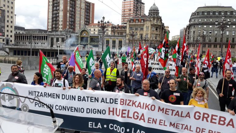 FVEM se niega a fijar una fecha para continuar con la negociación del metal de Bizkaia