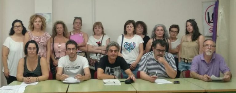 Comparecencia ante la represión sindical a la que Garbialdi está sometiendo a las trabajadoras de contratas del servicio de limpieza de la OSI Araba de Osakidetza