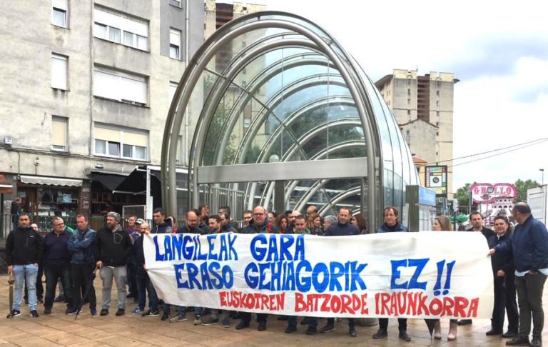 El comité permanente de Euskotren ha denunciado los ataques contra las y los trabajadores