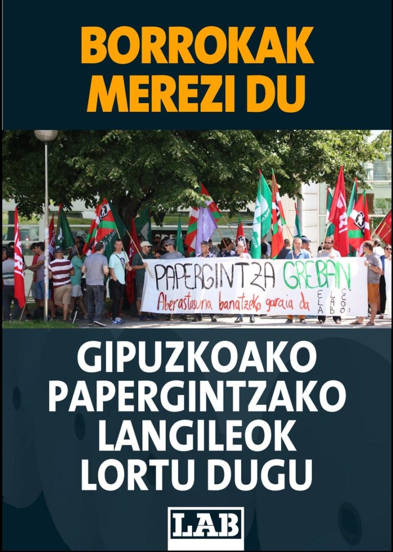 Gipuzkoako papergintzako hitzarmena sinatu dugu