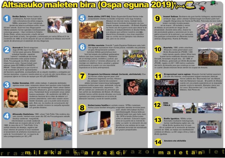 Imanol Salinas kidearen kontrako jazarpena salatuko dute Altsasun