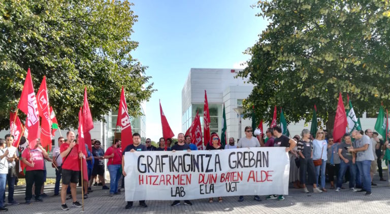 Gipuzkoako Grafikagintzan akordiorik egon ezean, greba egun gehiagora deituko dugu