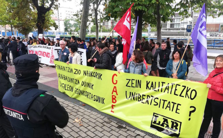 Ikasturte berria hasi da EHUn, baina arazoak eta prekarietatea mantentzen dira