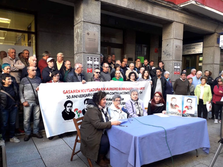 Anton Fernandez eta Josu Murueta gogoan izango dituzte igandean, Erandioko gas kutsaduraren aurkako gatazkaren 50. urtemugan