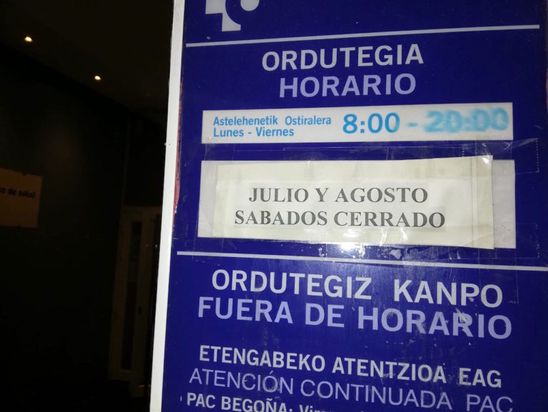 Osakidetzako zuzendaritzak beste behin ere iskin egin dio langile faltaren arazoa konpontzeari eta aparteko orduen bidez ezarri nahi du adabakia