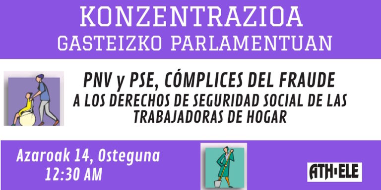 Bat egin dugu Etxeko Langileen Elkarteak ostegunerako deitutako mobilizazioarekin