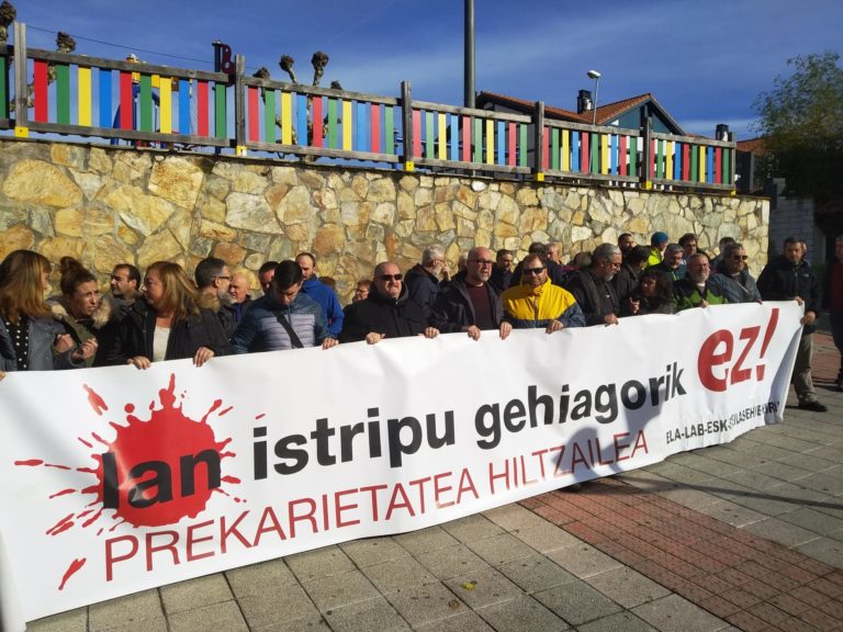 Abanto Zierbenan izandako lan heriotza salatu dugu, aurtengo 41. lan istripu hilgarria