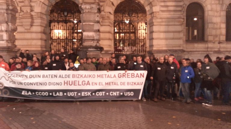 Bizkaiko Metalgintzako sindikatuok hausnarketarako deia luzatu dugu, igandeko hauteskundeen atarian