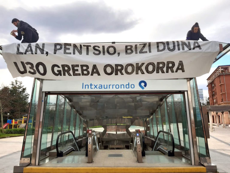 Goiza aurrera joan ahala zerbitzu publikoak eta merkataritza ere atxiki zaizkie Greba Orokorrak industrian duen jarraipen zabalari