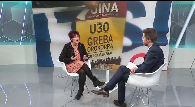 Garbiñe Aranburu: “Gobernu berriarekin, arrazoi gehiago daude urtarrilaren 30ean greba egiteko”