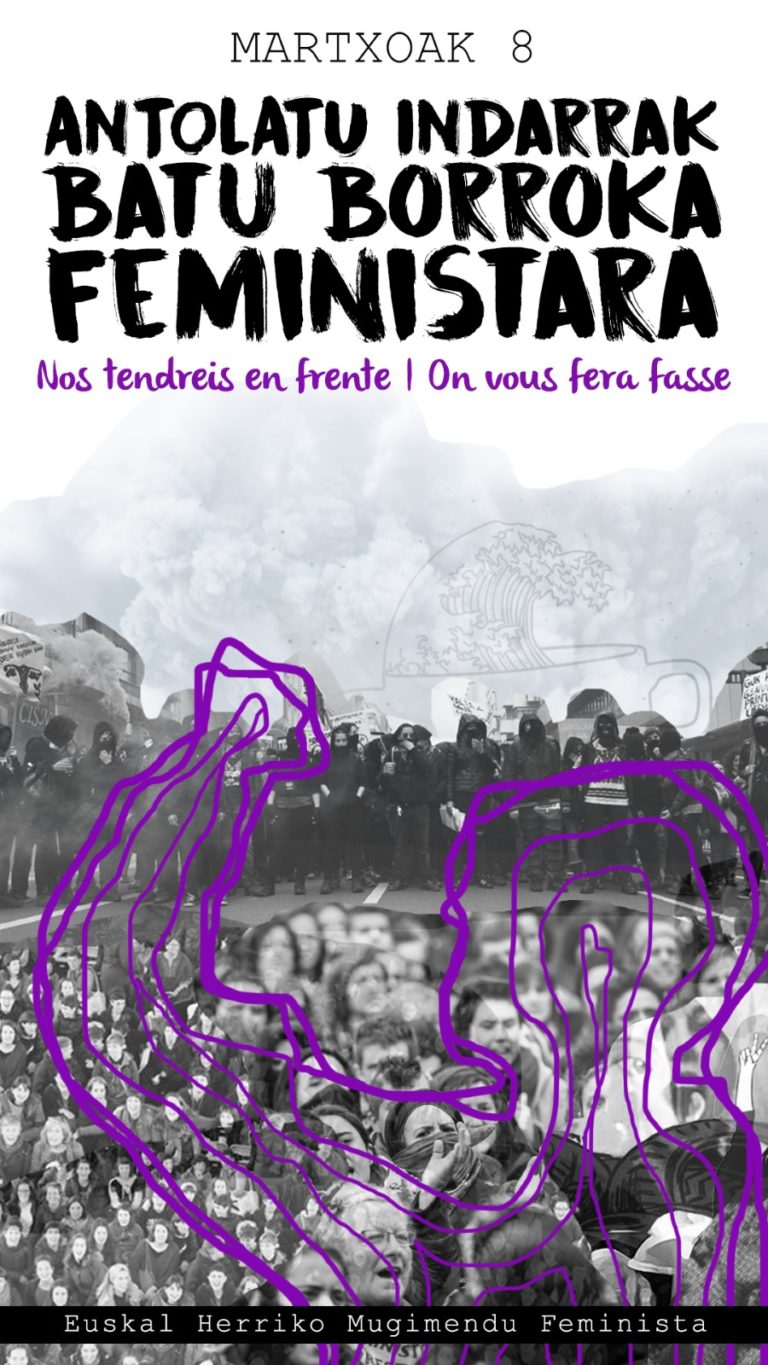 Sindikalgintza feministatik batuko gara Martxoaren 8ko mobilizazioetara