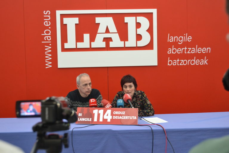 “Langileok ezin ditugu babestu lan hildakoak saihesteko konpromisorik jasotzen ez dituzten aukera politikoak”