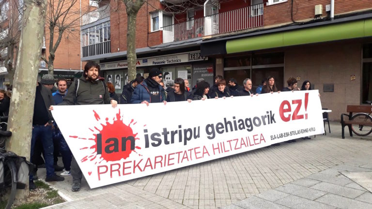 Lan heriotzen aurrean pauso bat aurrera emateko ordua da; arduradunak seinalatzea eta ordain dezatela exijitzen dugu