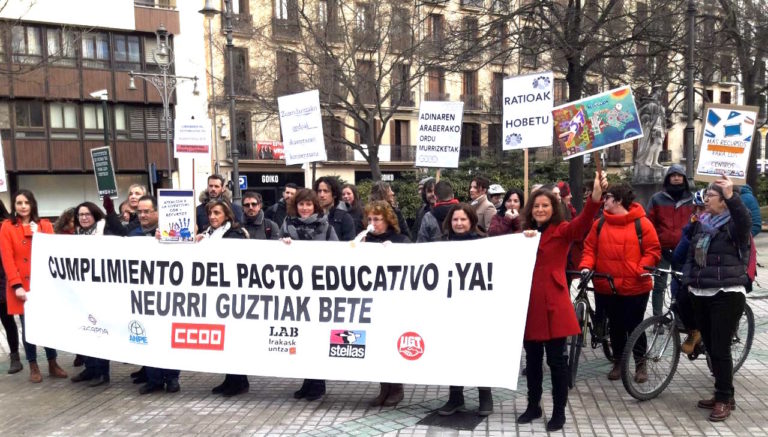 Aurrekontuen onarpenaren aurreko azken protesta