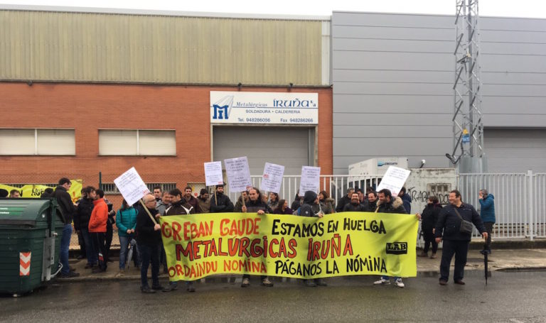 Metalurgicas Iruña-k 10 enplegu suntsitu ditu, bere plantilla osoa kaleratu baitu iraungitze espediente bat erabilita