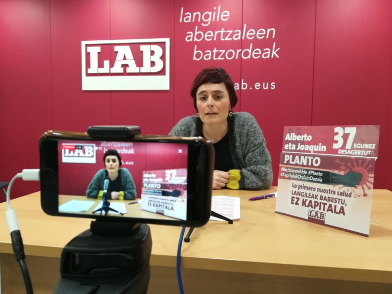 “Patronalaren neurrira egindako konfinamenduari aurre eginez, oinarrizkoa ez den produkzio oro geratu egin behar da”