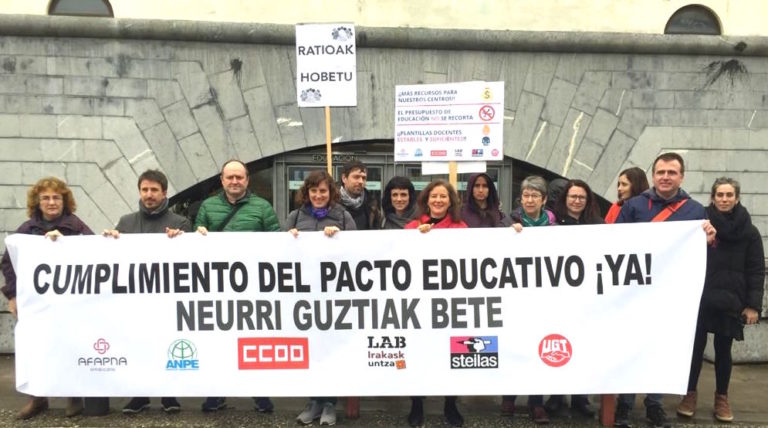 Nafarroako Hezkuntza Departamentuari eskatu diogu lehenbailehen egin dezala Hezkuntza Itunaren Jarraipenerako Batzordea biltzeko deia