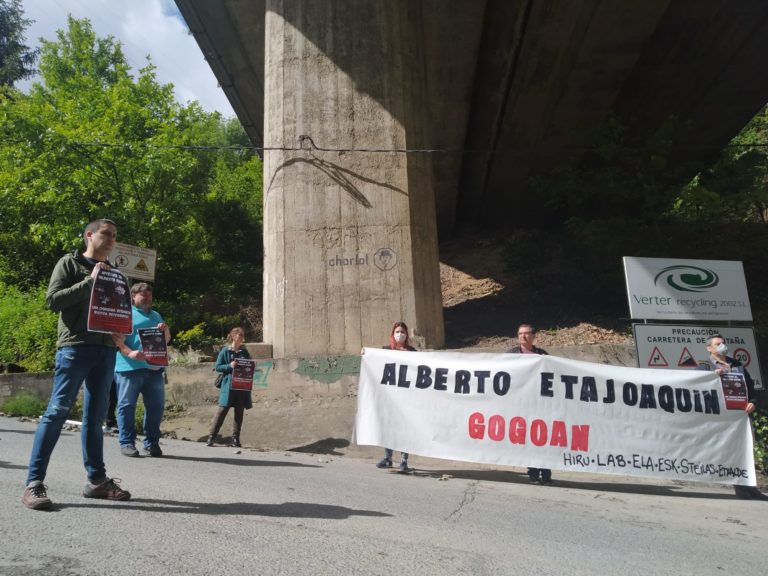 Lan osasunaren defentsan mobilizatu gara, aurten hildako 29 langileak eta desagertutako Alberto eta Joaquin gogoan