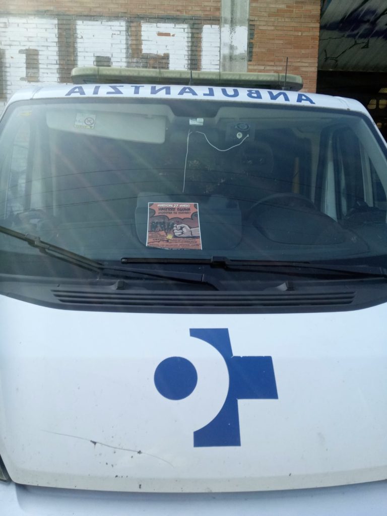 Convocamos movilizaciones en el transporte sanitario para pedir el desbloqueo de la negociación