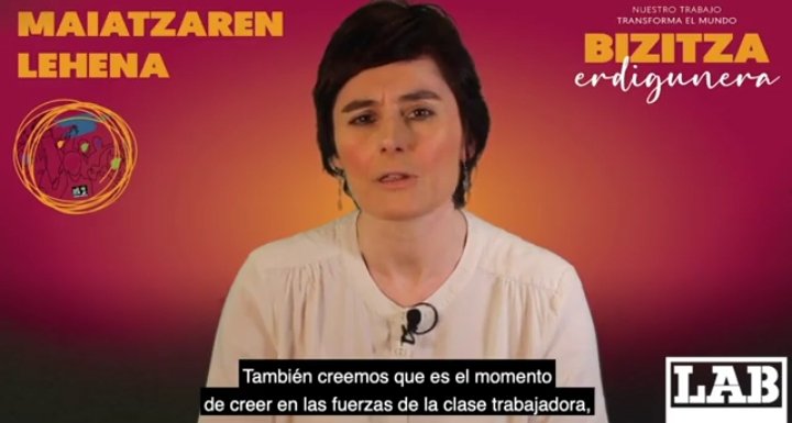 Garbiñe Aranburu: “Kapitalaren boterea fronte guztietan borrokatuko dugu: enpresetan, kalean eta instituzioetan”