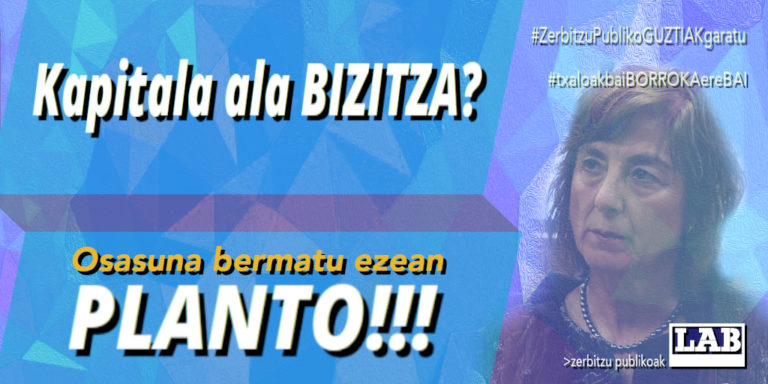 Ikasgeletara itzulera seguru, adostu eta kalitatezko baten aldeko sindikatuok egindako proposamenari entzungor egin dio Lakuako Hezkuntza Sailak