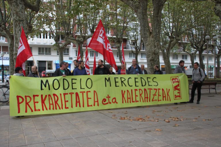 Iaz 150 milioi euroko irabaziak izan eta 130 milioi baino gehiago dibidenduetan banatu ondoren, Mercedesek ezin die murrizketarik planteatu langileei