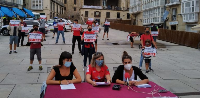 Gasteizko kirol jardueretako langileek planto egitea erabaki dute