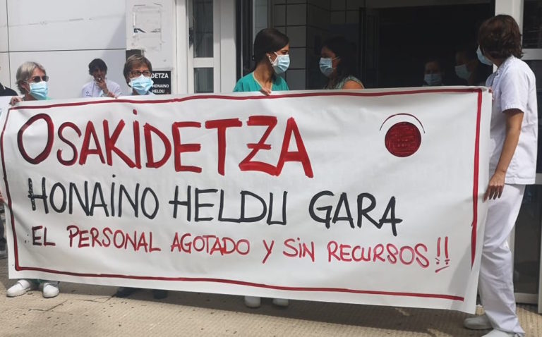 Osakidetzako azpikontratetako garbiketa, anbulantzia eta jantoki zein kafetegietako langileak ostegunean mobilizatuko dira