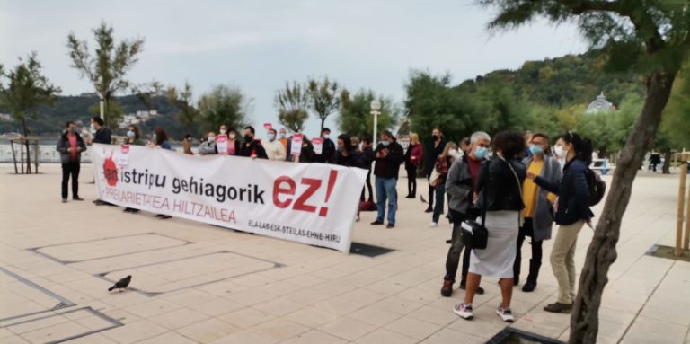 Lan heriotzak prekarietatearen ondorio zuzena direla salatu dugu, ostiralean hildako irakaslea gogoan