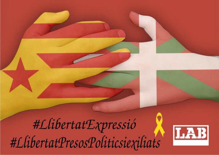 Quim Torrari eta Kataluniako herriari gure elkartasun osoa adierazten diegu