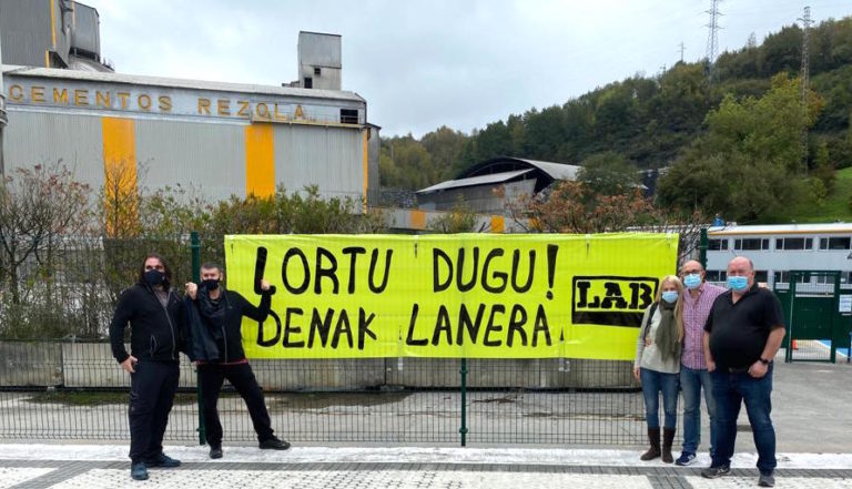 Hemos logrado la retirada del ERTE de Cementos Rezola
