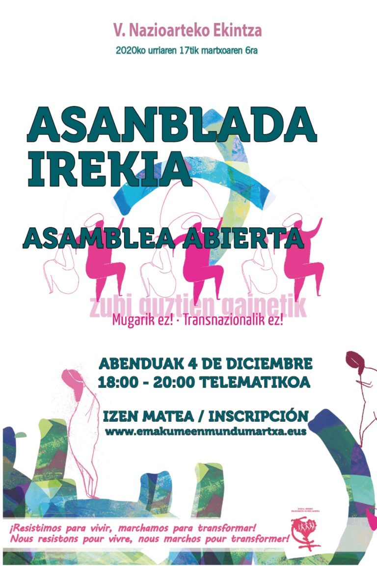 Emakumeon Mundu Martxak batzar irekia antolatu du abenduaren 4rako