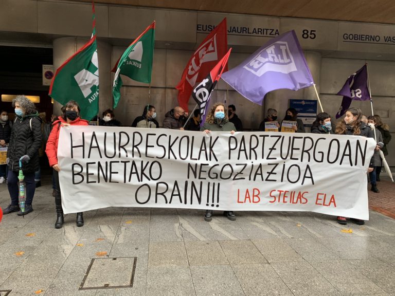 Seguimiento total de la convocatoria de huelga en el Consorcio Haurreskolak