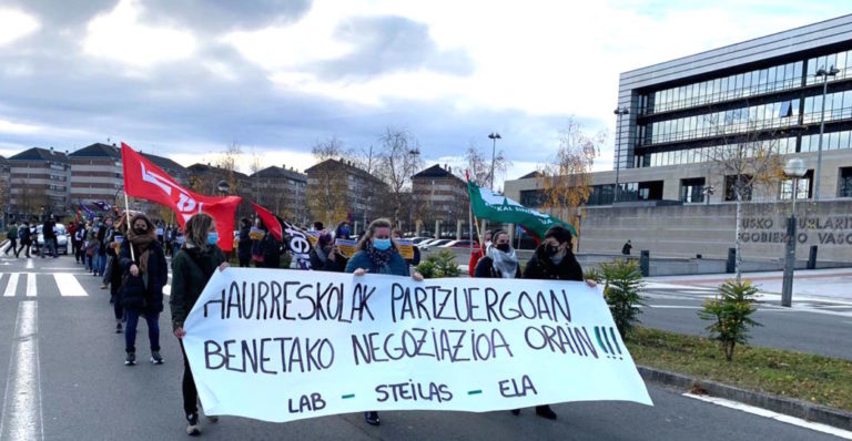 Denunciamos que el Departamento de Educación de la CAV miente en lo concerniente al Consorcio Haurreskolak