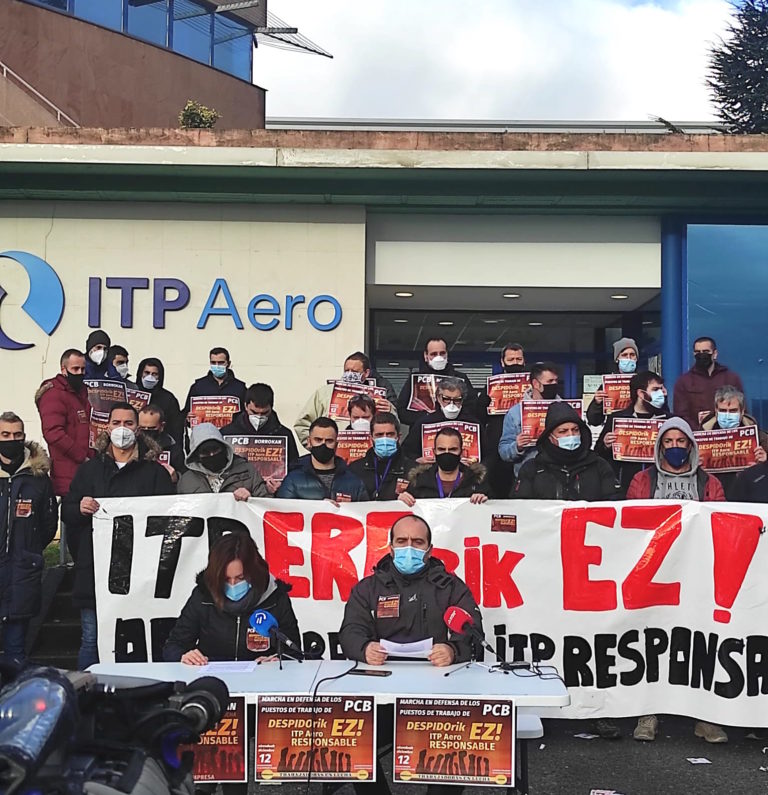 ITP Aero Casting-eko enpresa batzordeak mobilizaziora deitu du enpleguaren defensan