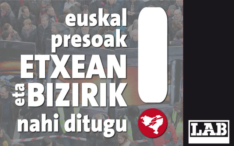 Presoen eskubideen aldeko aldarrikapenak kale eta lantokietara eramango ditugu